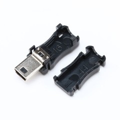 Mini USB Connector Port Male Plug Socket DIY Adapter Data Cable Line Cord Jack