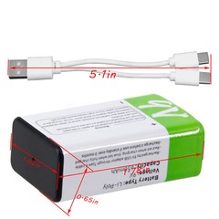 Lot USB AA AAA 9V C D Lithium ion Rechargeable Battery 1.5V Fast Charge Type C