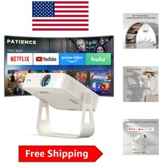 4K Smart Mini Projector with WiFi & Bluetooth – Portable 1080P Home Theater