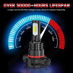 For GMC Yukon 2007 – 2014 – 4x 6000k Combo LED Headlight Hi/Lo Fog Light Bulbs
