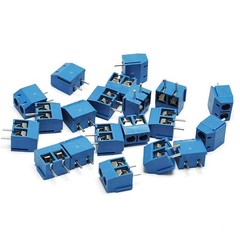 60pcs 5mm Pitch Pole PCB Mount Screw Terminal Block Kit KF301-2/3-Pin