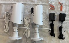 2 New CasaCam GuardianCams Deluxe (AC Powered 1080p Night Vision w/ Power Units)