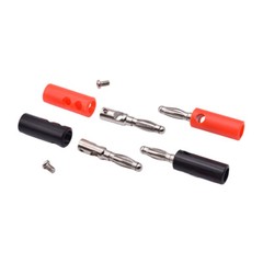 US Stock Male+Female 4mm Banana Plug + Socket Screw Connector J072 Audio Adapter