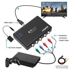 Component to HDMI Converter Support 1080P for PS2 PS3 Xbox HD Devices