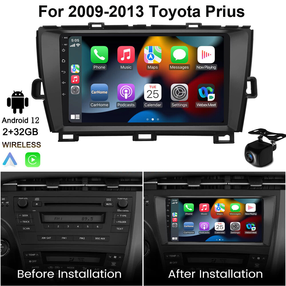 For 2010-2013 Toyota Prius Car Radio JBL Stereo GPS Navi Wifi Apple Carplay Unit