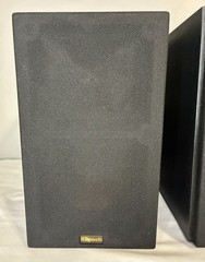 Klipsch R-14M Bookshelf Speakers Pair Black 4” 50W Home Theater Tested Working