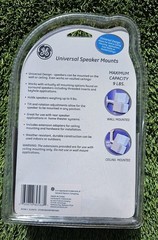 New UNIVERSAL GE Adjustable White Speaker Mount for Wall or Ceiling #80568