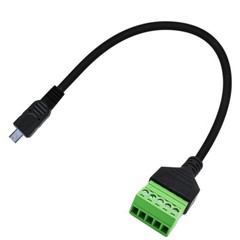 10x MINI USB 8 Pin Screw Terminal Block Connector Cable 5 Pin Female Bolt Shield