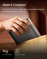 Mogo 2 Pro (New) 1080P Portable Projector, Google TV with Licensed Netflix, with