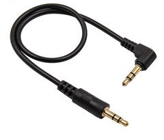 30cm Gold Plated 3.5mm to 3.5mm Jack to Jack Audio Cable Lead Short Aux Car