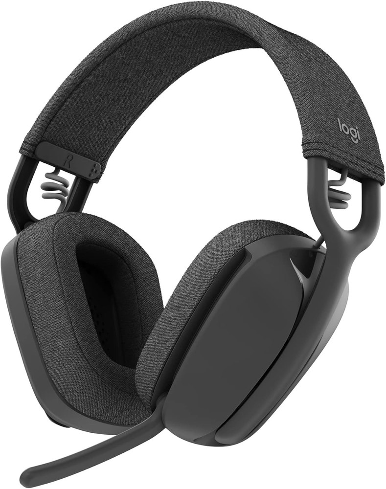 Logitech Zone Vibe 100 Lightweight Wireless Over Ear Headphones Mac/PC Graphite
