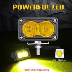 2x 3inch LED Light Cube Bar Spot Flood Pods Driving Fog Lamp Offroad ATV UTV 4WD