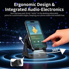 Wireless Induction Speaker 5-in-1 Bluetooth Speaker With Phone Stand