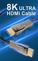 35FT Hybrid Active Optical Fiber HDMI Cable; 8K@60Hz 4K@120Hz 48Gbps CL3 Rated