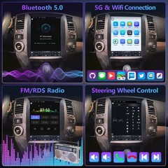4+64GB For Toyota 4Runner 2003-2009 CarPlay Android 13 Car Stereo Radio GPS Navi