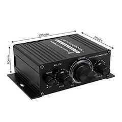 Origin small 2ch audio amplifier output 20W + 20W aluminum body simple function
