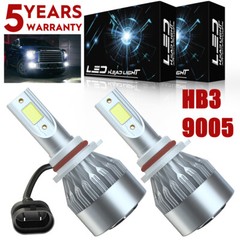 For Dodge Charger 2016-2019 -2PC 6000K White 9005 LED Headlight Bulbs Hi/Lo Beam