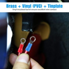 300x Insulated Assorted Electrical Wire Connector Crimp Spade Ring Terminal Kit