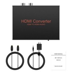 HDMI Audio Extractor Splitter Converter HDMI to HDMI + Optical SPDIF R/L