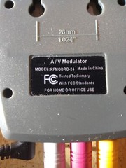 DIRECT TV RF MODULATOR RFMODR0-24 A/V VIDEO TV CONVERTER NEW WITH ALL CABLES