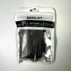 BERLAT 3.5mm Male AUX Audio Jack to USB 2.0 Male Charge Cable Adapter Cord 2pk