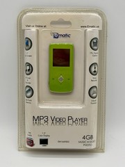 Ematic MP3 Player 4GB Memory Voice Recorder 1.5 Color Screen – Lime Green~NEW