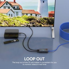 4K HDMI Extender Over Cat5e/6/7 IR Loop Out HDCP 2.2 200ft for Brand