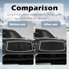 39.37×12.99 Inch Car Grill Mesh,Trimmable Front Bumper Grill with 3×6mm