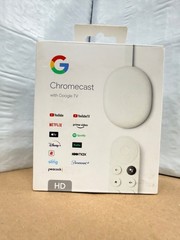 Chrome cast with Google TV (HD) – GA03131 Snow used in Excellent Condition