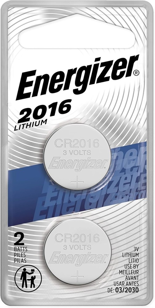 2 Pack ENERGIZER CR2016 BL2016 DL2016 ECR2016 3v LITHIUM Batteries Exp 2033 pcs