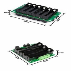 12.6V 3S 18650 Power Wall Battery Pack Case Box 40A/80A BMS Protection Board DIY