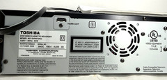 Toshiba DVR670KU DVD Recorder VCR Combo Dubbing Tested W/ Cables HDMI and Papers