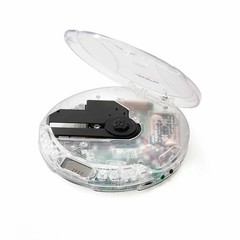 Amp’d Clear Portable Walkman CD Player+ earbuds AM FM Radio With 20 Track Memory