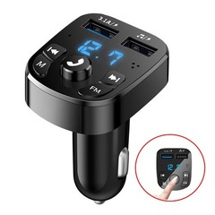 Bluetooth 5.0 Car Wireless FM Transmitter Adapter 2USB PD Charger AUX Hands-Free