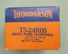 Thordarson TS-24R05 Power Transformer 700VCT @ 120mA, 5V @ 3A, 6.3VCT @ 4.7A
