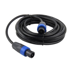 2-Pack 15 Ft Speakon to Speakon Cable 12 Gauge AWG Wire Audio PA Speaker Cables
