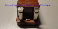 General Radio 0.005 uf Type 505-K Test LAB Capacitor in Box and Legs , VINTAGE.