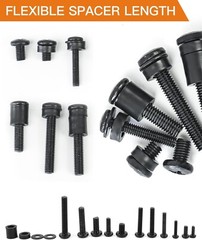 Universal TV Mounting Hardware Screw Kit Set with Box M4 M5 M6 M8 Screws Tool