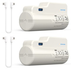 2X Battery Pack for Meta Quest 3/3S and Oculus Quest 2 W/Fast Charging 6000Mah