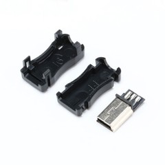 Mini USB Connector Port Male Plug Socket DIY Adapter Data Cable Line Cord Jack
