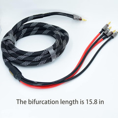 25Ft 2Packs 13Awg Speaker Cable Premium Heavy Duty Braided Wire Dual Banana 2 Pl