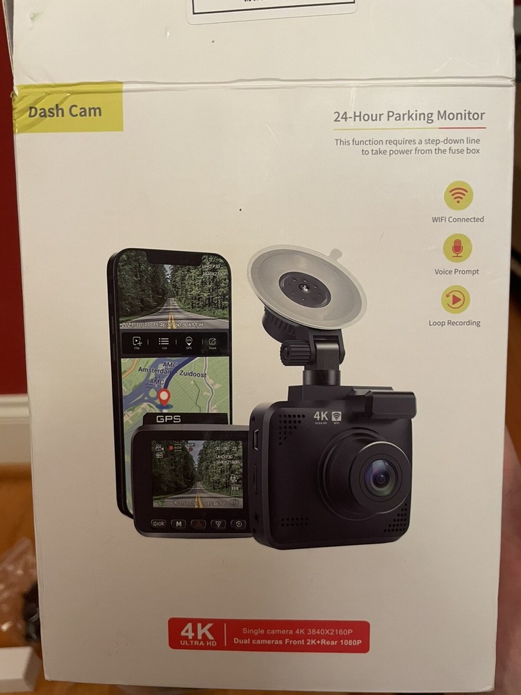4K Ultra HD Single Camera 3840X2160P Dual Cameras Front 2K+Rear 1080P