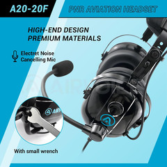 Aviation Headset for Pilots with Passive Noise Cancellation, PNR Aviation Headse