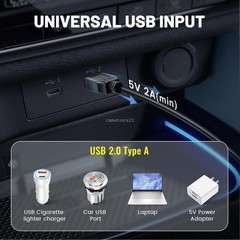 Car Dash Cam USB 2.0 to Mini USB Charging Power Cord For Pruveeo D30 D40 D90 C2