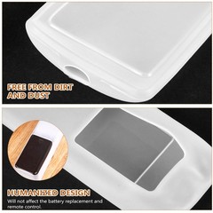 6Pcs Universal Transparent Silicone Remote Control Covers for Household Use