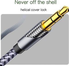 3.5mm to 2RCA Stereo Audio Cable 6FT Braided Double Shielded AUX Y Splitter Lea