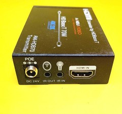 A.NEUVIDEO ANI-HDB70 TRANSMITTER HDMI EXTENDER HD BASE T 70M 4K 2K CAPABLE BLACK