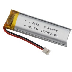 3.7V 1000mAh 3.7Wh Rechargeable Li-Polymer Li Lipo Battery 901860 JST Connector