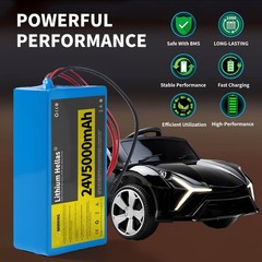 24V5Ah Rechargeable Lithium Li-ion Battery 7S2P With Charger For DIY Projects