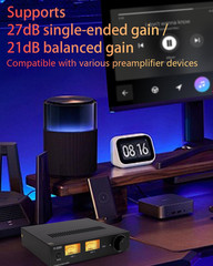 L06 Fully Balanced Power Amplifier with VU Meter – 500W + 500W Dual TPA3255 Hifi